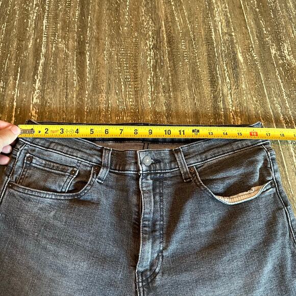 Men’s Levis’ Premium 512 Denim Jeans Grey Black, 34W x 28L - Picture 12 of 13